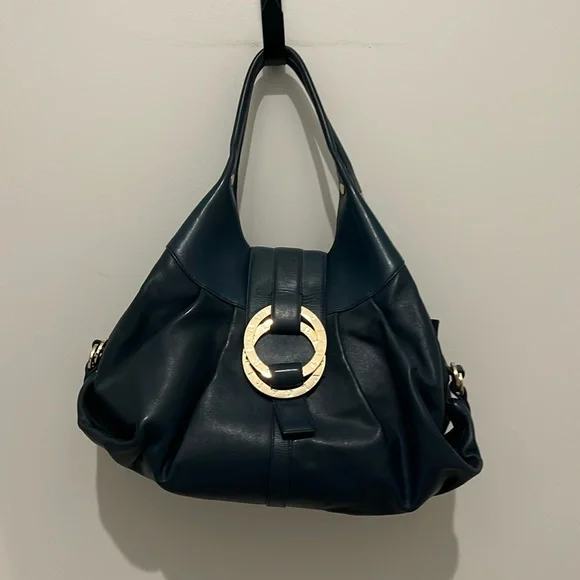 Teal Blue Bvlgari Chandra Bag - Picture 1 of 11